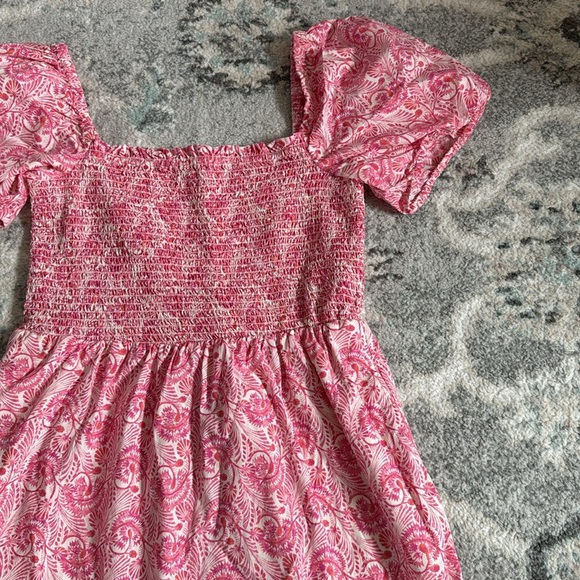 J.Crew Puff-sleeve smocked mini dress in dandelion swirl - Picture 3 of 11